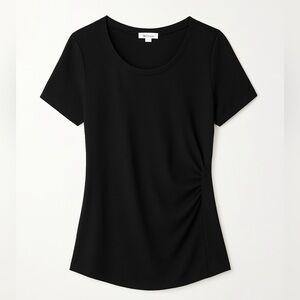 14th & Union Short Sleeve Stretch Crepe Shirt 2X